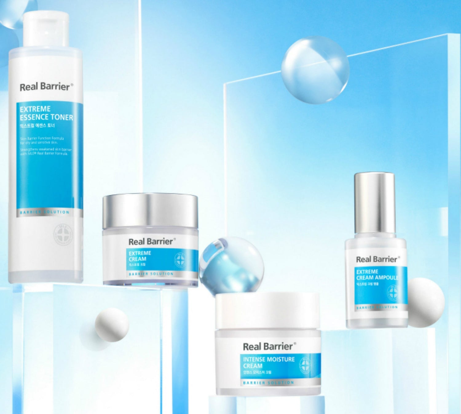 Real Barrier skincare products for ultra hydration