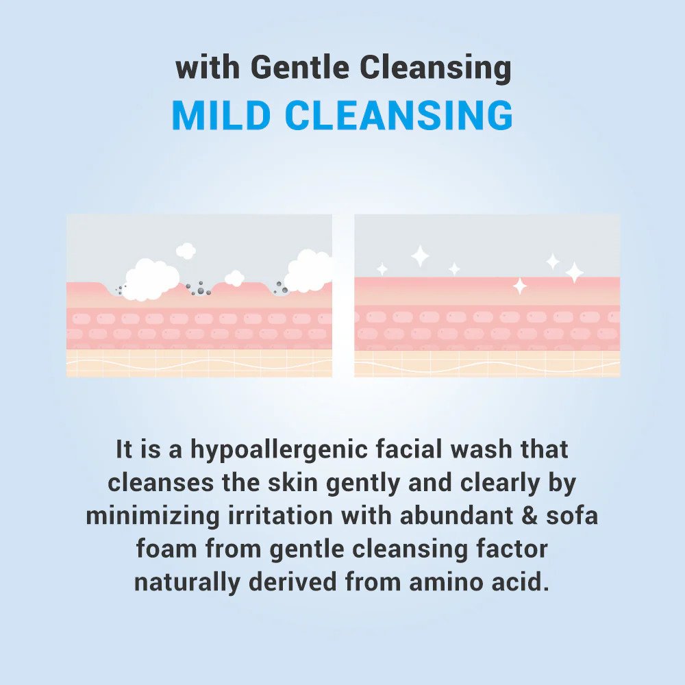Mild face wash and cleanser