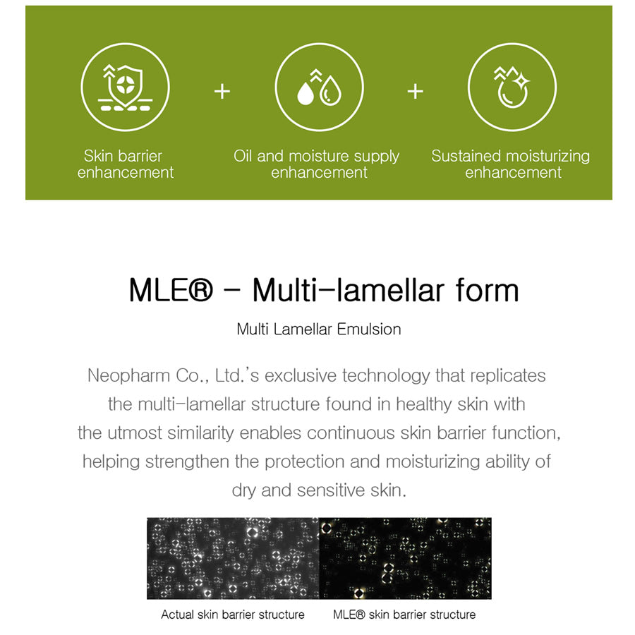 Skin barrier enhancement with MLE